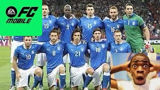 ALL ITALY TEAM 💚🤍❤️ in EA FC MOBILE [upl. by Harhay]