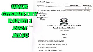 UNEB CHEMISTRY PAPER 1 2024 New Lower secondary curriculum [upl. by Huston984]