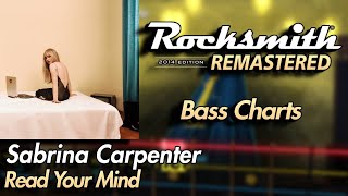 Sabrina Carpenter  Read Your Mind  Rocksmith® 2014 Edition  Bass Chart [upl. by Winer]