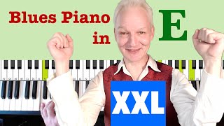 Blues Piano in E XXL lesson [upl. by Georgiana]