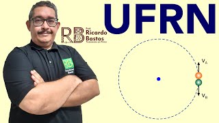 UFRN  Física  Duas partículas percorrem uma mesma trajetória em movimentos circulares uniformes [upl. by Yrot]