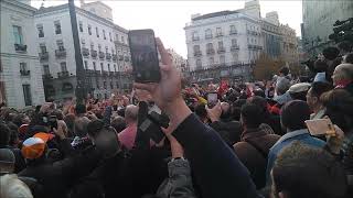 Hinchada de River Plate en Madrid final copa libertadores 2018 [upl. by Birgitta]