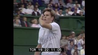 Wimbledon 1989 2R Edberg vs Woodbridge 12 [upl. by Ahsimed]