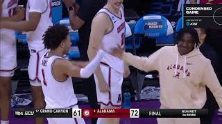 4 Alabama vs 12 Grand Canyon  NCAA Tournament  2nd Round  CTSN  March 24 2024 [upl. by Hudson]