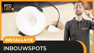 How to Inbouwspots monteren in het plafond  Doehetzelf met INTOLED [upl. by Adeirf]