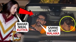 Mera Pati Kha Gai 😲 Malaika Arora got mad Stopped her husband Arbaaz Khans car to abuse Shura Khan [upl. by Sadirah383]