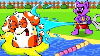 CATNAP Summer Vacation but Splashy Showdown with HOO DOO  Poppy Playtime 3  Hoo Doo Animation [upl. by Sualkin]