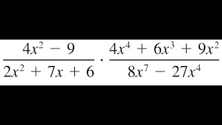 Multiplicación De Fracciones Algebraicas [upl. by Sheepshanks]