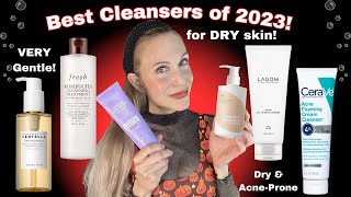 Best Cleansers for Dry Skin  2023 Best Skincare Products [upl. by Alikee482]