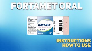 Fortamet oral Metformin Hcl Uses Dosage Side Effects How and when to take it Who cant take [upl. by Inami]