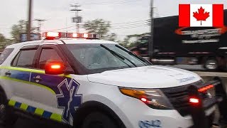 Montréal  RARE UrgencesSanté EMS Advanced Care Paramedics SUV Responding Code 3 [upl. by Suravart]