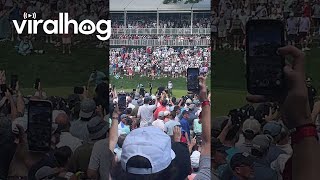 Protesters Disrupt PGA Tours Travelers Championship  ViralHog [upl. by Rugen]