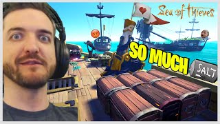 Salty FORT OF FORTUNE Alliance LOSES IT ALL HOTMICS  Sea of Thieves [upl. by Bunow]