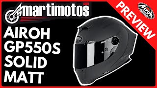 PREVIEW  AIROH GP 550 S SOLID MATT [upl. by Litha]