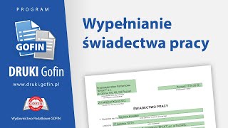 Wypełnianie świadectwa pracy [upl. by Dawn327]