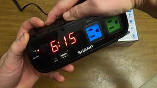 How to Set Up and Use Your SHARP SPC547 Alarm Clock with USB Port [upl. by Janos]