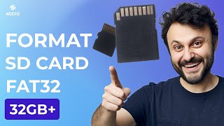 4 Ways How to Format SD Card To FAT32 in Windows 1011  3264128GB SupportedEasy Tutorial2024 [upl. by Ramon]