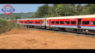 Aravali Khershet 10105 Diva Sawantwadi Passenger 10106 Diva Sawantwadi Passenger Konkan Railway [upl. by Idnal]