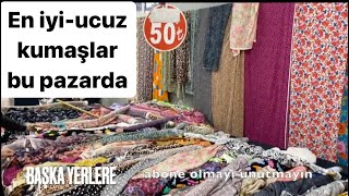 KADIKÖYÜN EN BÜYÜK KUMAŞ PAZARII👔🧣👗BU PAZAR BAŞKA🧦HANIMLAR KOŞUN FİYATLAR DÜŞTÜÜ [upl. by Ennove]