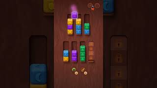 Colorwood Sort Puzzle Game Level 4 Android iOS games puzzle sort [upl. by Ebony]