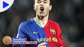 BARCA FC News Official Barcelona legend Andres Iniesta announces retirement [upl. by Ruhtra]