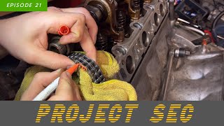 PROJECT SEC  EP21 Setting Camshaft Timing After Intalling Heads and New Chain [upl. by Aymik536]