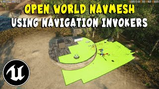 Create a NavMesh in Large Open World using Navigation Invokers in Unreal  Works with Voxel Plugin [upl. by Ursola]