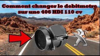 Comment changer le debitmetre sur une 406 HDI 110 cv [upl. by Merralee]