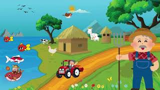 Old MacDonald Had A Farm Kids Nursery Rhymes nurseryrhymes cute baby [upl. by Parrnell514]