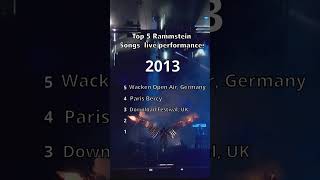 🔥 Top 5 Insane Rammstein Live Performances You MUST See 🤘💥 [upl. by Nylatsyrc]