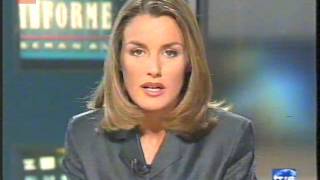 RTVE  TVE Internacional  Informe semanal  Letizia Ortiz  Agost del 2000 [upl. by Anirac]