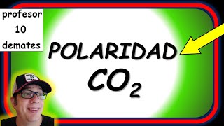 POLARIDAD del CO2 DIÓXIDO DE CARBONO y Geometría molecular Química 2 bachillerato Universidad [upl. by Aeslehc]