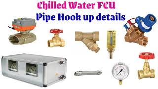 Chilled Water Fan coil unit pipe Hook up Details or Installation Details [upl. by Levy]