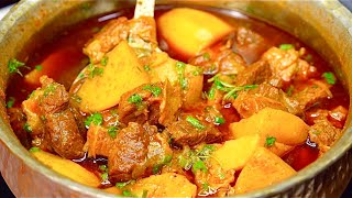 1 Kg बावर्ची वाला देगी आलू गोश्त  Delhi Ki Shadiyon Wala Aloo Gosht Recipe  Bade Ka Aloo Gosht [upl. by Getter977]