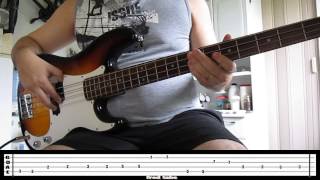 Parecido Contigo  bass cover com tabs [upl. by Tempest]