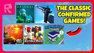 ALL Roblox The Classic Event Confirmed Games [upl. by Kcirted]