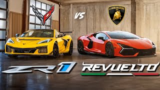 2025 CORVETTE ZR1 VS 2025 LAMBORGHINI REVUELTO Has Americas Sportscar TURNED Hypercar [upl. by Ronica457]