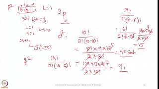 Week 5  Lecture 25  Calculating microstates for different electronic configuration [upl. by Englebert314]