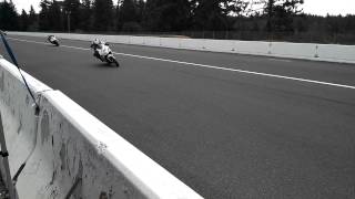 Pacific Raceways Turn 1  600 Superbike race WMRRA [upl. by Dlnaod]