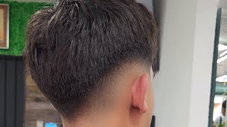 paso a paso para principiantes degradando en V corte de barbería Gutibarber89 [upl. by Rhianon]