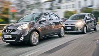 Hyundai i10 vs Nissan Micra [upl. by Odlamur]