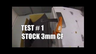 Carbon fiber VS Polycarbonate Drone Arm Impact Test [upl. by Missak568]