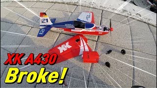 Repair broken XK A430 Edge RC plane 박살난 RC 비행기를 구출하라 [upl. by Gualterio]