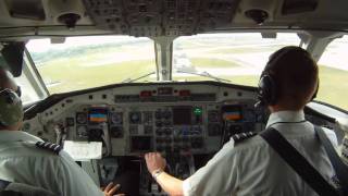 GoPro HD Saab 340 Approach and Landing into KFLL [upl. by Yvel228]