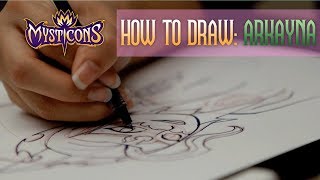 MYSTICONS  How to Draw ARKAYNA  Arkayna Week 🔥🔥  Saturdays  800AM on Nicktoons [upl. by Alben174]