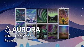 PENUP Challenge Review  Lets Draw Aurora [upl. by Vilberg]