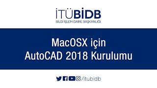 MacOSX için AutoCAD 2018 Kurulumu [upl. by Oratnek390]