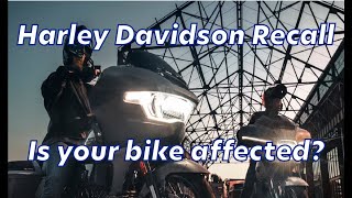 HarleyDavidson Bike Recall  Is yours on the list [upl. by Mcneil]