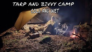 Solo Tarp And Bivvy Camping In Wet Weather [upl. by Jesse]