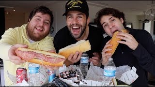 JIMMY JOHNS MUKBANG ft DAVID DOBRIK AND JONAH [upl. by Semele]